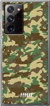 6F hoesje - geschikt voor Samsung Galaxy Note 20 Ultra -  Transparant TPU Case - Jungle Camouflage #ffffff