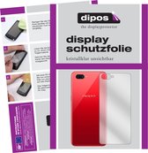 dipos I 6x Beschermfolie helder compatibel met OPPO A3S Achterkant Folie screen-protector (expres kleiner dan het glas omdat het gebogen is)