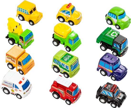 Speelmat met 12 auto's - Pull-Back Voertuig Set voor Kinderen - Leeftijd 3+ - Jumbo Speelkamer Tapijt - City Pretend Play van PlayActive — afbeelding 3