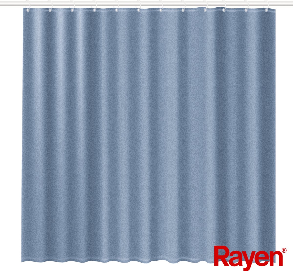 Rayen Douchegordijn 180x200 cm - Polyester - inc 12 ophangringen - versterkte ogen