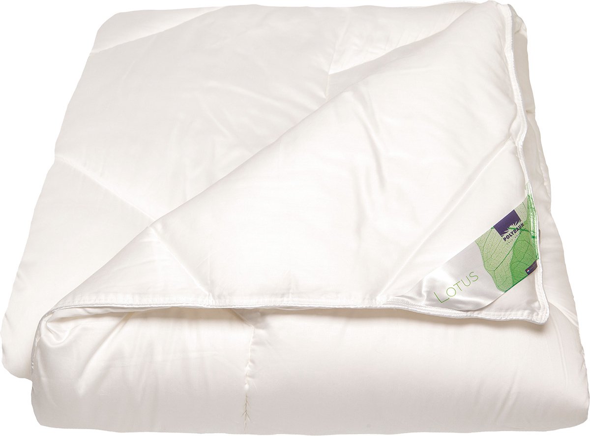 Polydaun Lotus dekbed - enkel - vochtregulerend - Lyocell tijk - vulling GRS 3D-Polarsoft Plus® + viscose - 200x220 cm - wit