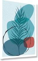 Akoestische panelen - Geluidsisolatie - Akoestische wandpanelen - Akoestisch schilderij AcousticBudget® - paneel in scandinavische kunst stijl - design 95 - 50x70 - Wanddecoratie -