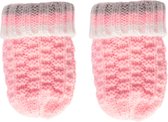 Soft Touch - Gebreide Baby Wantjes - Maat 62/68 - Roze