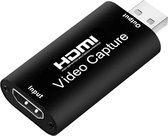 Kebidu® - Video Capture Card - 1080p - HDMI naar USB - geschikt voor OBS Studio, Xsplit, Potplayer & Wirecast