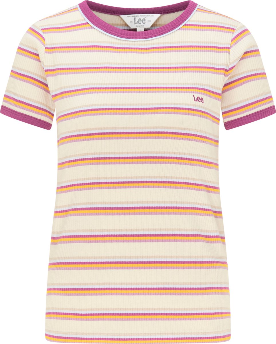 LEE Stripe Golden Beam Dames T-shirt Multicolor