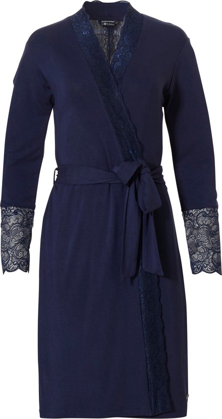 Foto: Zijden wrap kimono style kamerjas indulgence sand julianna rae l xl