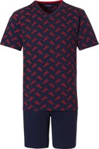 Pastunette Junior - Lobster Lover - Shortama - Blauw/Rood - Maat 104