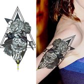 Tattoos Voor Vrouwen - Tattoo Sleeve - 1 Stuk - Arm Tattoo - Fenom Tattoos ® - Plaktattoo - Tijdelijke Tattoo - 18 X 15 cm (L x B)