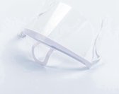 2 Stuks Transparant - Gelaatsmasker Spatmasker - Veiligheid Vizier - Gezicht Shield Plastic Vizier - Hygiëne Veiligheid- Gelaatsscherm