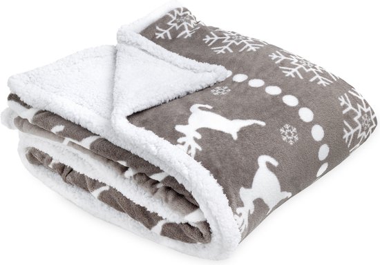 Mantel Shinkan Eentonig JEMIDI XXL warme fleece deken - Knuffeldeken voor op de bank - 180 x 220 cm  - Wasbaar... | bol.com