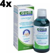 4x GUM Gingidex 0.06% Chloorhexidine Mondspoeling - Voordeelverpakking