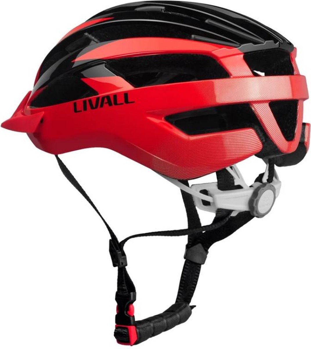 Livall MT1 Neo Red Medium - (Smart) fietshelm - SOS functie - LED richtingaanwijzers - Smart verlichting