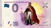 0 Euro biljet 2020 - Vorsten van Nederland - Koning Willem I KLEUR