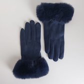 Yoonz - Handschoenen - Met Bondje - Touchscreen Handschoenen - One Size - Blauw