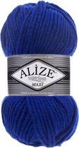 Alize Superlana Maxi 141 Royal Blue Pakket 5 Bollen 500 Gram