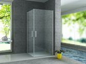 Cabine de douche Aloni avec double porte tournante 80x80x1900cm