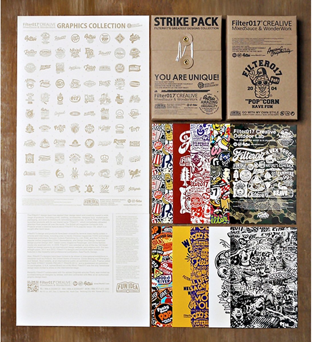FILTER017 STRIKE PACK WENSKAARTEN WORKS COLLECTIONSET - ansichtkaarten - wenskaarten - Gifts