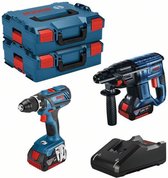 Accu toolkit Combipack 18V GSR + GBH GSR 18V-28, GBH 18V-21, 2x 4,0Ah, lader GAL 18V-40