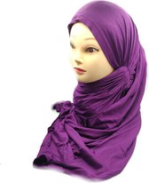 Mooie paarse hoofddoek, hijab, instant hijab.