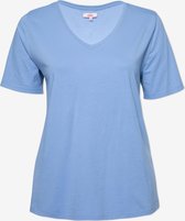 EVIVA - T-shirt korte mouw met v-hals - blauw