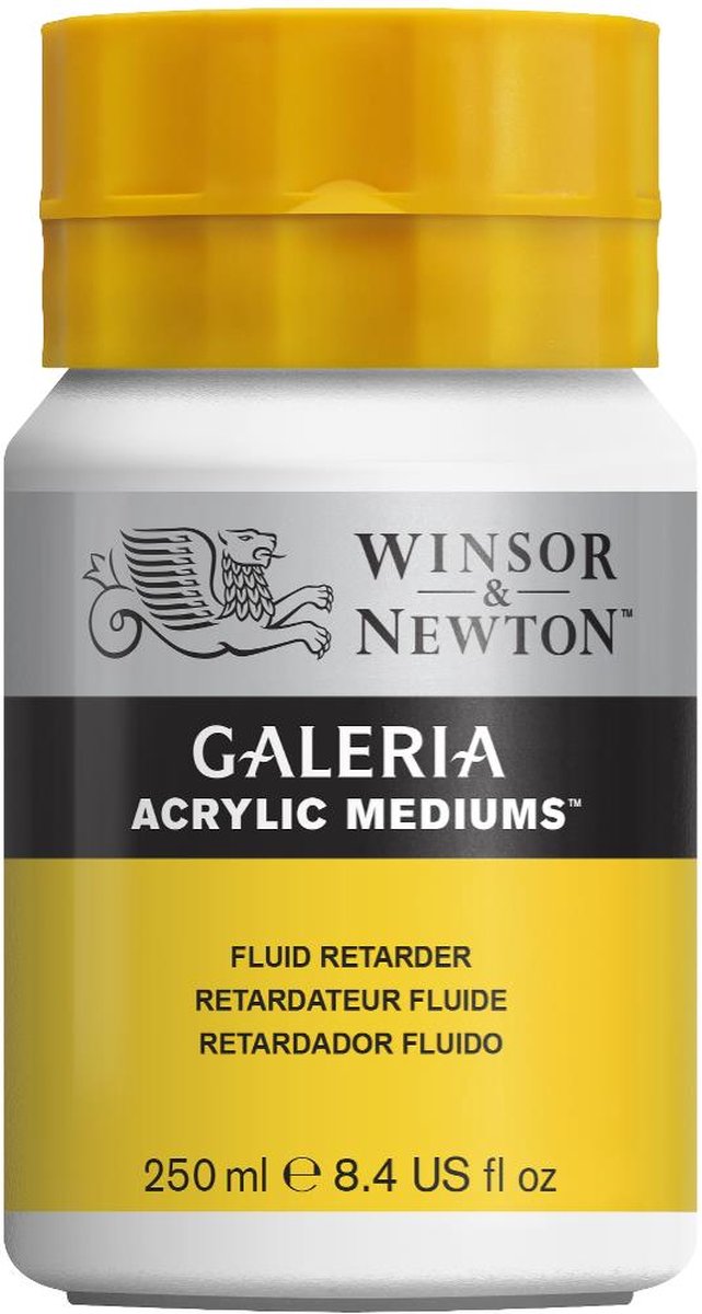 Winsor & Newton 3040818 galeria fluid retarder 250 ml - acrylmedium voor vertraagd drogen & verbeterd mengen