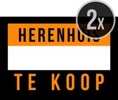 Affiches/ posters "Herenhuis Te Koop" | A3 formaat | 42 x 30 cm | 2 stuks | For rent | Poster | Immo | Herenhuis verhuren | Vastgoed