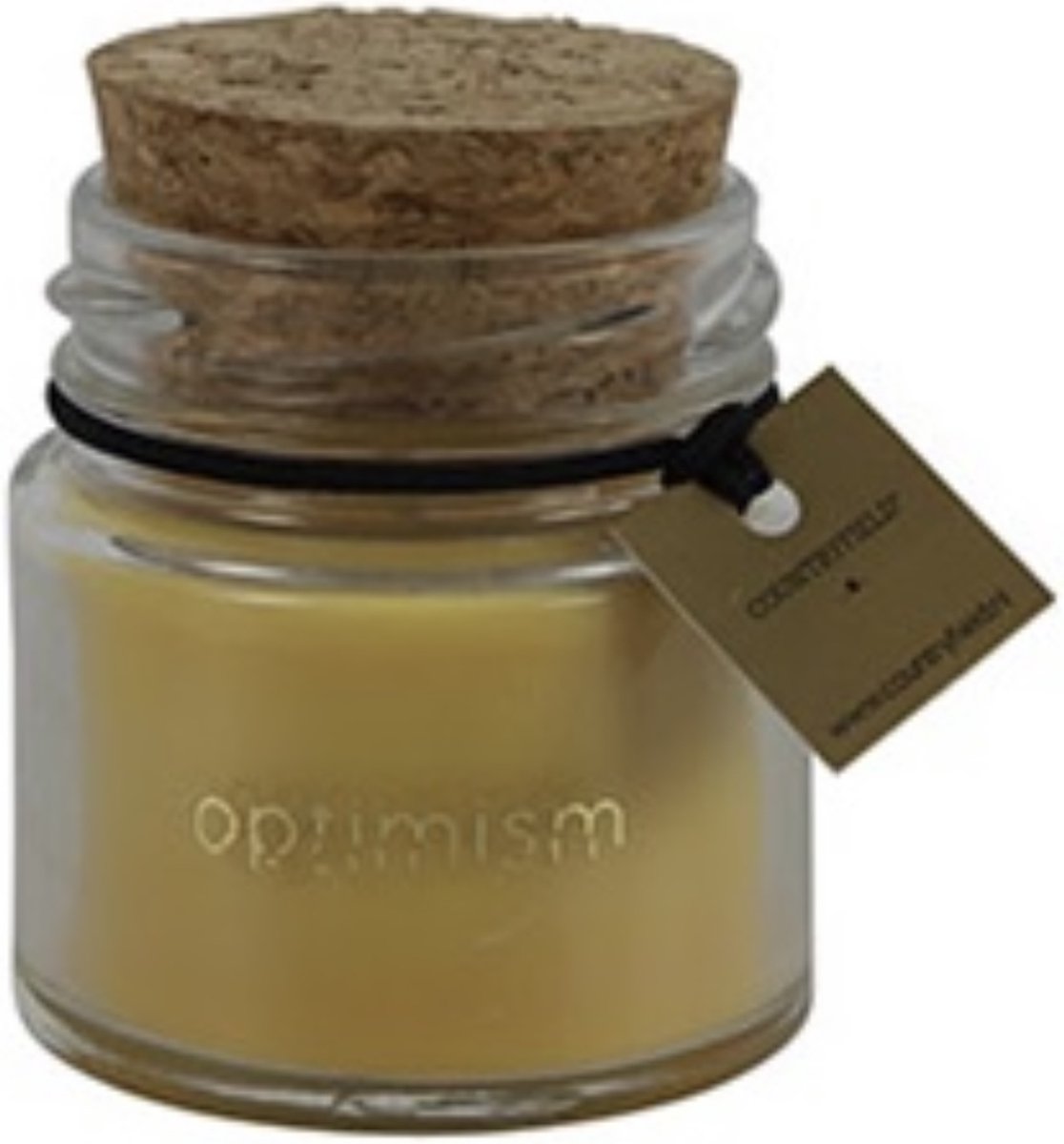 Geurkaars - Optimism - mini - geel - per 2 stuks - L4,5B4,5H5CM - Countryfield