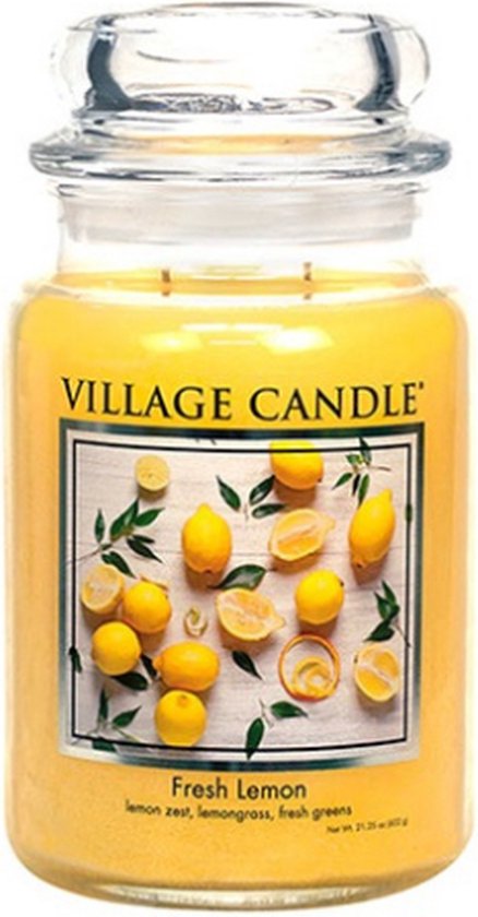 Village Candle Large Jar Fresh Lemon