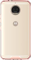 Motorola Moto G5S Plus Hoesje - Mobigear - Crystal Serie - Hard Kunststof Backcover - Transparant / Roze - Hoesje Geschikt Voor Motorola Moto G5S Plus