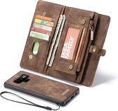 Samsung Galaxy Note9 Hoesje - Caseme - Serie - Kunstlederen Bookcase / 2in1 Case - Bruin - Hoesje Geschikt Voor Samsung Galaxy Note9