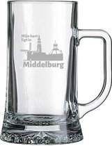 Gegraveerde bierpul 50cl Middelburg