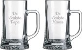 Gegraveerde bierpul 50cl De Leukste Mama-De Leukste Papa