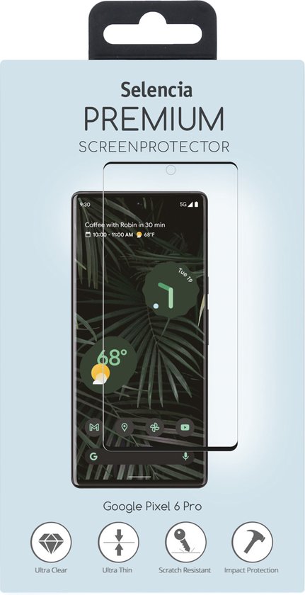 Selencia Screenprotector Geschikt voor Google Pixel 6 Pro Tempered Glass - Selencia Gehard Glas Premium Screenprotector