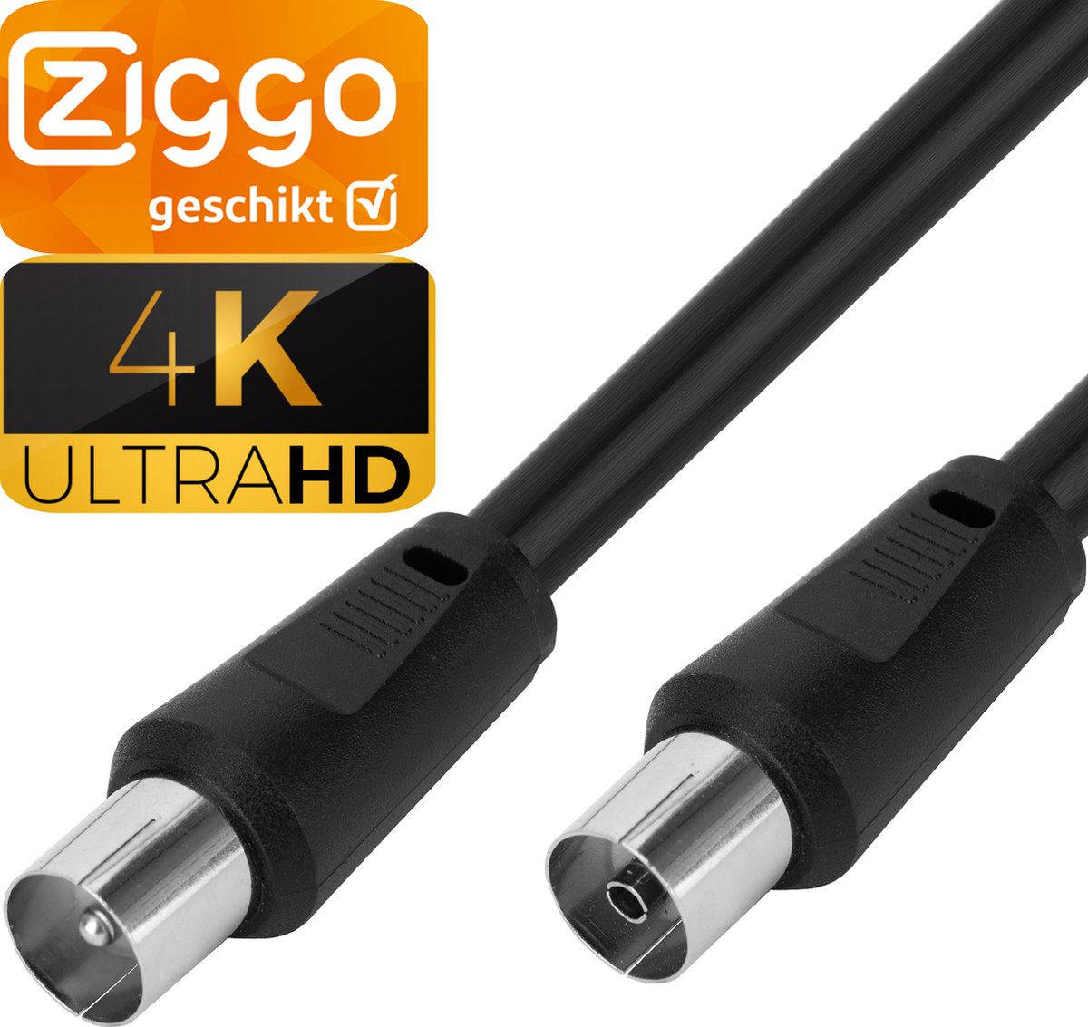 Coax Kabel Ziggo - 4k Ultra HD Coaxkabel - 1 Meter - 4G Proof Antennekabel  - TV Kabel... | bol.com