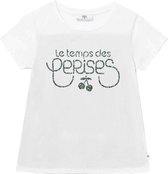 Le temps des cerises T-shirt meisje wit maat 188