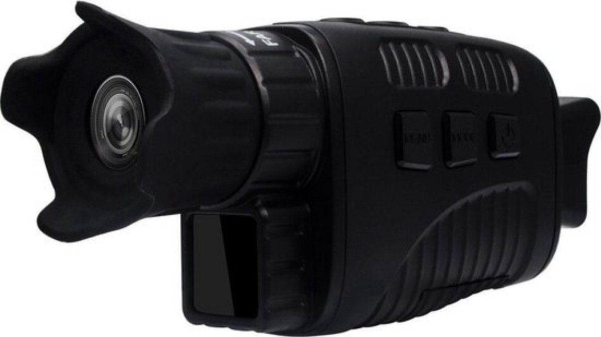 NIRABO® Monokijker - Nachtkijker verrekijker - Wildcamera met nachtzicht - Met video opname - Nachtkijker met infrarood - Geschikt voor volwassenen en kinderen - 300 meter zicht - Met USB kabel - Zwart