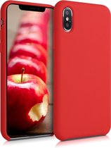 IPhone X/XS Silicone TPU case Rood