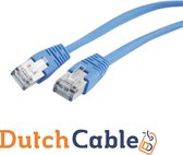 DutchCable CAT5 Blauw 5 Meter internetkabel - 5 Meter - CAT5 - LAN - Blauw - Netwerk kabel - Plug & Play - 1000Mbps