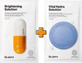 Combi Set: Dr.Jart Brightening Solution + Dr.Jart Vital Hydra Face Masks | K-Beauty |Korean Beauty | Gezichtsmasker | Zuiverend | Hydraterend | Clean Beauty | Glowy & Radiant Skin