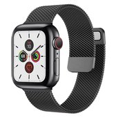 UrbanGoods - Magnetische Horlogeband - Geschikt voor Apple Watch - Zwart - 42/44mm - Horloge Band - Stainless Steel - Cadeau