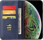 Smartphonica iPhone Xs Max leren hoesje met magnetische sluiting - Blauw / Kunstleer / Book Case
