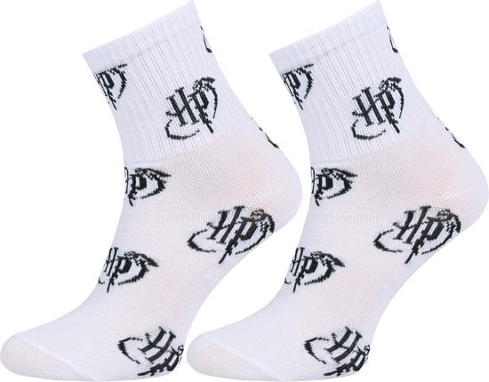 Witte sokken met terugkerende initialen - Harry Potter / 31-34