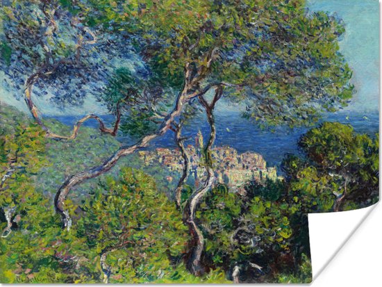 Affiche Bordighera - peinture de Claude Monet - 80x60 cm