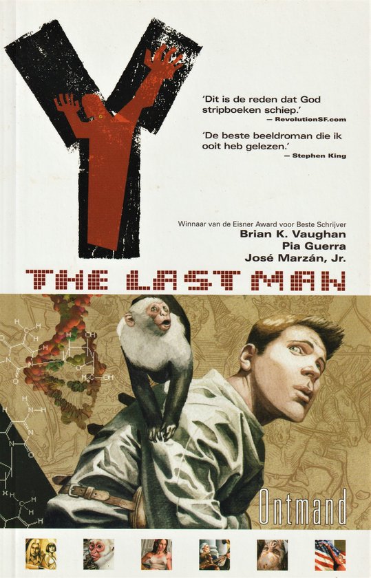 Cover van het boek 'Y: The last man' van Brian K. Vaughan en Pia Guerra