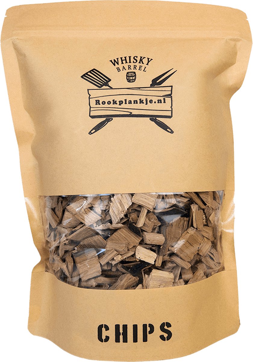 Whisky Barrel Chips 2 L | BBQ | Rookhout van Whisky vaten - Rookplankje.nl