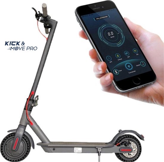 Kick&Move Pro ® Elektrische Step - 500W - Zwart - 8,5 Inch Banden - Snelheid 30 km/u