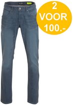 Cars Jeans - Heren Jeans - Lengte 36 - Stretch - Regular Fit  - Henlow - Grijs - Blauw