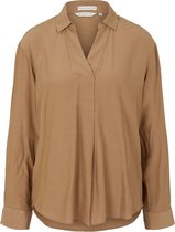 TOM TAILOR blouse solid with collar Dames Overhemd - Maat 40