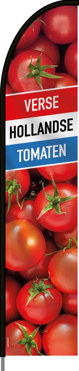 Beachflag - Verse Hollandse Tomaten - Vlag + Hengelsysteem + Draagtas - Actievlag.nl