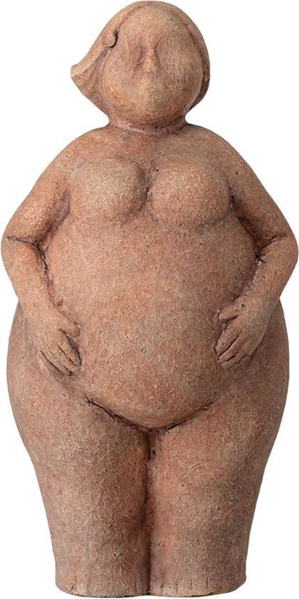 Beeld terracotta bruin Sidsel 25cm